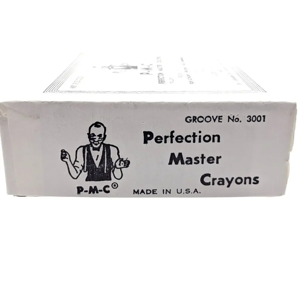 P-M-C Perfection Master Tailor Crayons 24pc White Vintage Box Sewing Notions